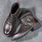 Leather Shoes for Men Cowboy Shoes Martin Boots